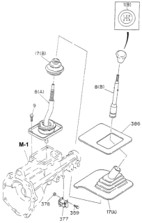 1994 Honda Passport Grommet, Transmission Shift Lever Diagram for 8-97073-710-0