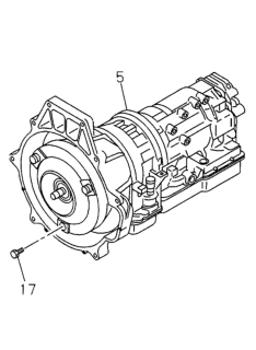 1997 Honda Passport Transmission Assembly, Automatic Diagram for 8-96018-077-0