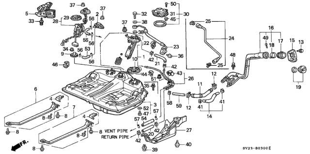 1995 Honda Accord Fuel Tank Diagram