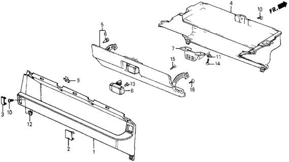 1987 Honda Civic Screw, Tapping Diagram for 93902-24380