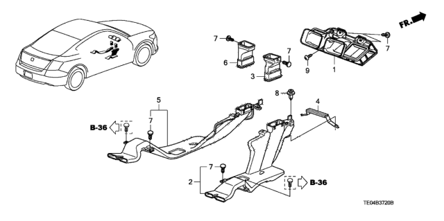 2008 Honda Accord Duct Diagram