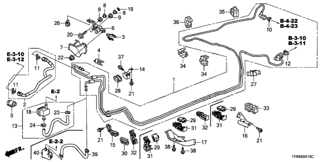 2011 Honda Crosstour Fuel Pipe Diagram