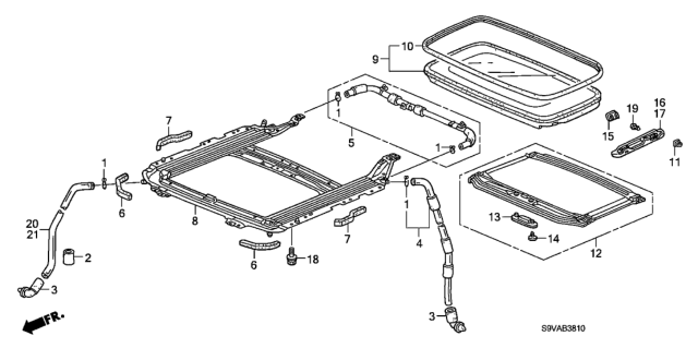 2008 Honda Pilot Sliding Roof Diagram