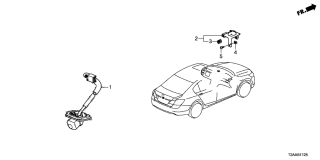 2017 Honda Accord GPS Antenna - Rearview Camera Diagram