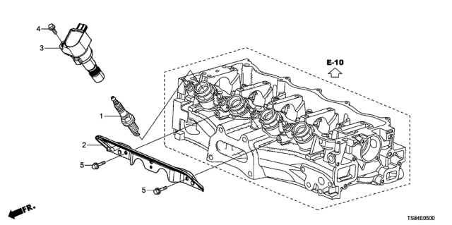 2014 Honda Civic Plug Hole Coil - Plug (1.8L) Diagram