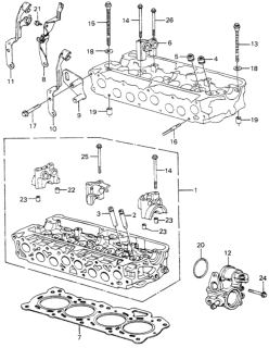 1981 Honda Civic Holder, Distributor Diagram for 30150-PA6-921