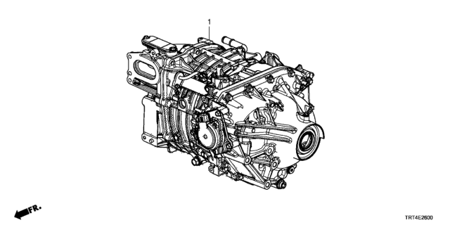 2017 Honda Clarity Fuel Cell Motor - Transmission Assy. Diagram