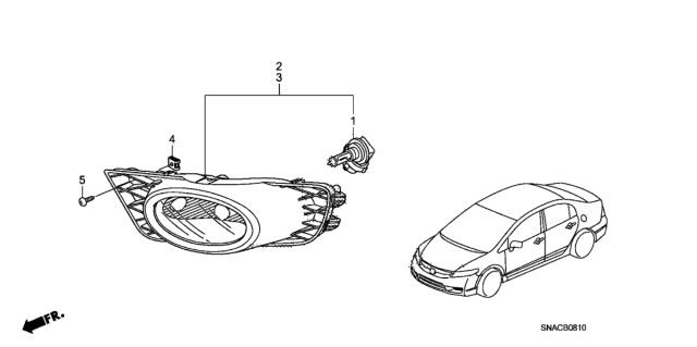 2010 Honda Civic Foglight Diagram