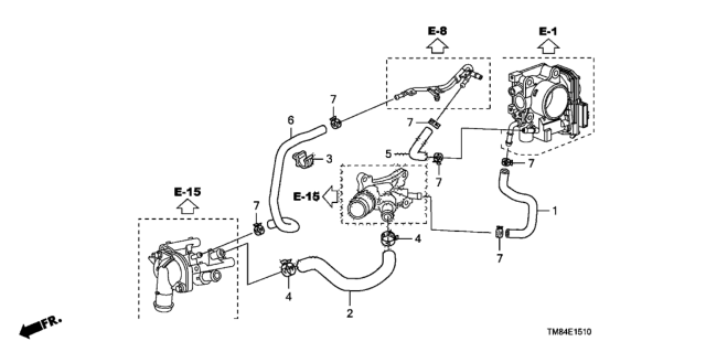 2014 Honda Insight Water Hose Diagram