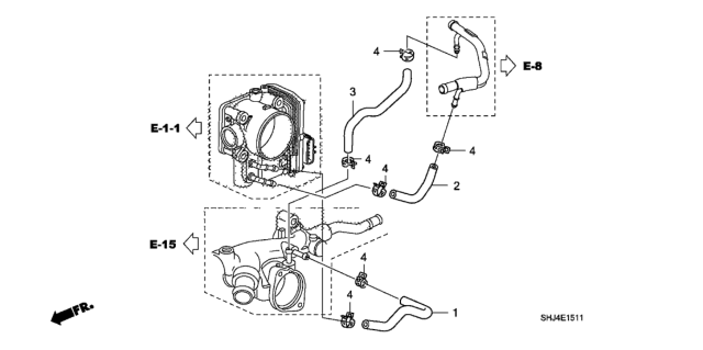 2008 Honda Odyssey Water Hose Diagram