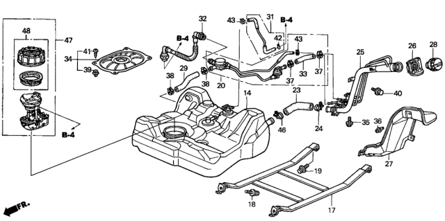 2003 Honda Civic Fuel Tank Diagram