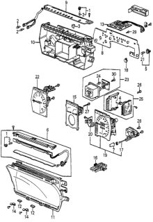 1985 Honda Accord Tachometer Assembly (Northland Silver) Diagram for 37250-SC5-671