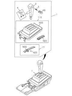 2001 Honda Passport Select Lever Diagram