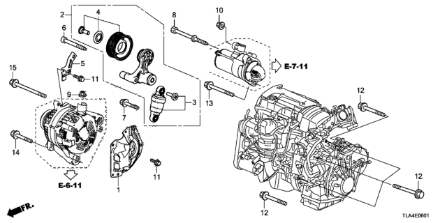 2017 Honda CR-V Auto Tensioner Diagram