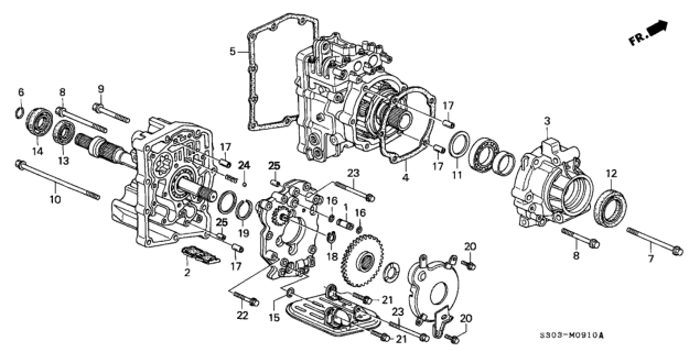 2000 Honda Prelude Ball, Steel (#13) (13/32) Diagram for 96211-13000