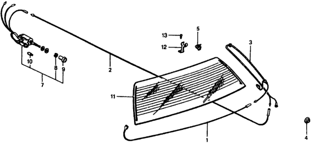 1978 Honda Civic Rear Window Defroster Diagram