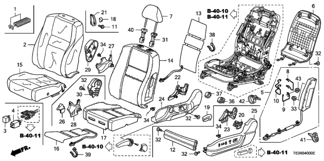 2008 Honda Accord Module Assembly, Driver Side Diagram for 78055-TE0-A80