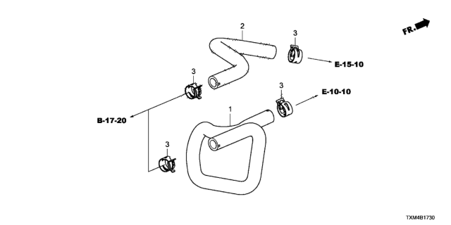 2020 Honda Insight HOSE, WATER INLET Diagram for 79721-TXM-A00