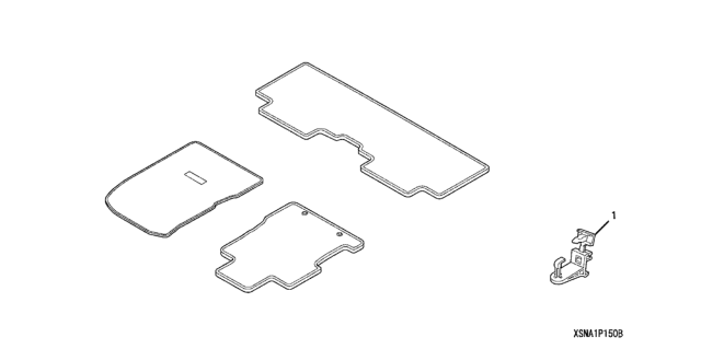 2006 Honda Civic 4 Door EX (NAVIGATION) KA 5MT Floor Mats Diagram