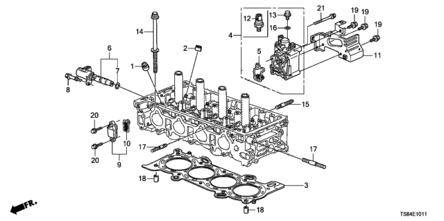 2013 Honda Civic Spool Valve (2.4L) Diagram