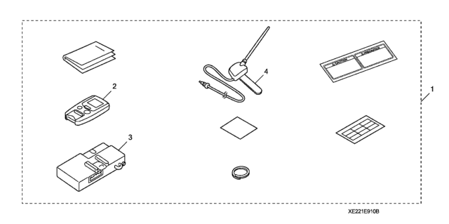 2008 Honda Civic 4 Door LX KA 5AT Remote Starter Base Kit Diagram