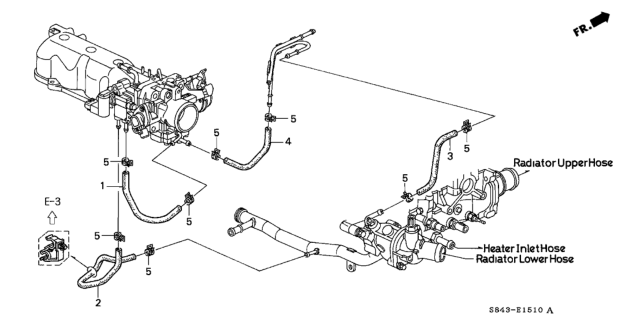 1998 Honda Accord Water Hose Diagram