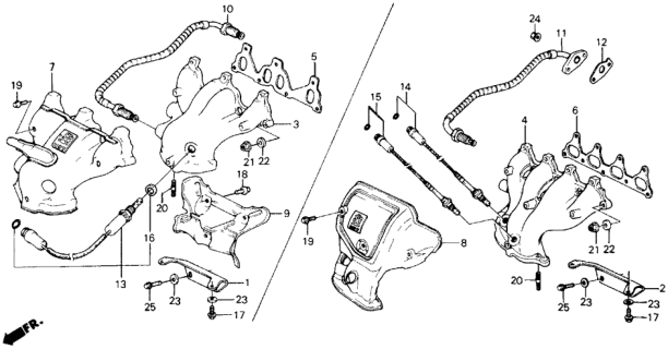 1990 Honda Prelude Exhaust Manifold Diagram