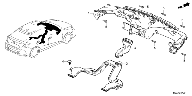 2021 Honda Civic Duct Diagram