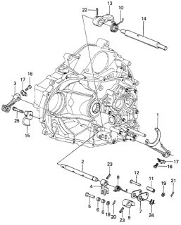 1980 Honda Civic 3 Door ** (1500) KH HMT HMT Shift Lever Shaft Diagram