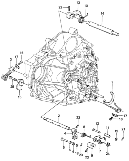 1980 Honda Civic Spring, Parking Brake Diagram for 24533-689-900