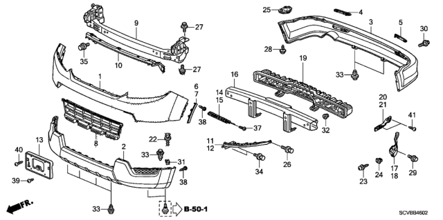 2011 Honda Element Bumpers Diagram