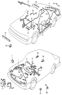 1983 Honda Accord Cable Assembly, Starter (Furukawa) Diagram for 32410-SA5-678
