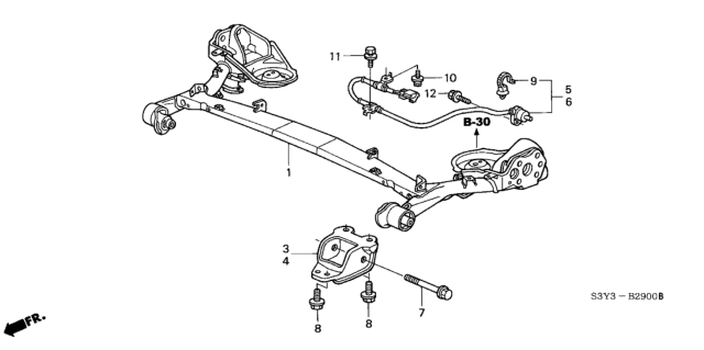 2000 Honda Insight Rear Axle Diagram