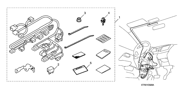 2013 Honda Civic Engine Remote Starter Attachment Diagram