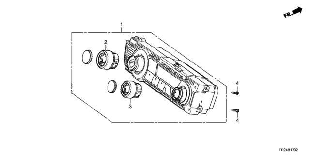 2013 Honda Civic Contl Ass*NH587L* Diagram for 79600-TT1-A61ZA