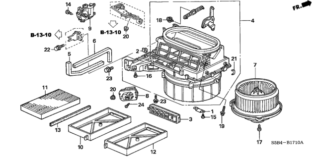 2004 Honda Civic Heater Blower Diagram