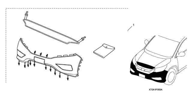 2016 Honda CR-V Nose Mask (Full) Diagram