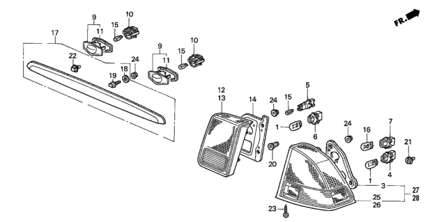 2002 Honda Civic Taillight Diagram