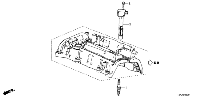 2017 Honda Accord Plug Hole Coil - Plug (L4) Diagram