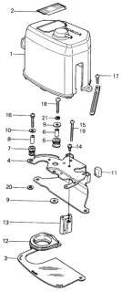 1980 Honda Civic 5 Door ** KA HMT Control Box Diagram