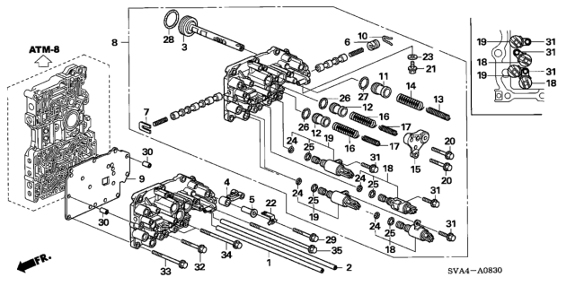 2007 Honda Civic Servo Body Diagram