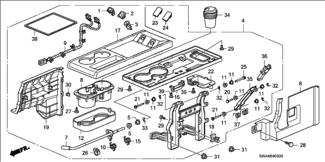 2011 Honda CR-V Bush B Diagram for 81172-S10-J11