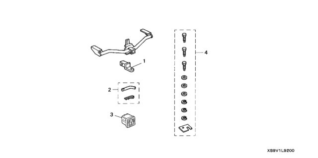 2005 Honda Pilot 5 Door EXL (RES) KA 5AT Trailer Hitch Diagram