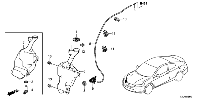 2016 Honda Accord Windshield Washer Diagram