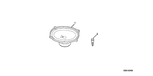 2007 Honda Accord 4 Door VP KA 5AT Rear Speaker Diagram