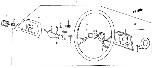 1985 Honda Civic Steering Wheel Diagram 1