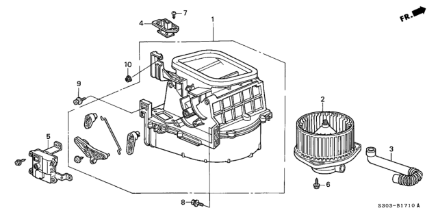 1999 Honda Prelude Heater Blower Diagram