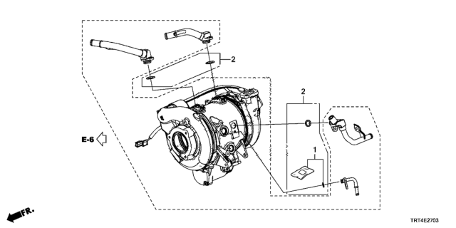 2017 Honda Clarity Fuel Cell 4 Door D (CLARITY FCV) KA 1AT O-Ring Set Diagram 4