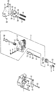 1985 Honda Accord AT Servo Body Diagram