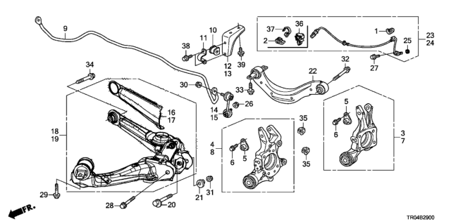 2012 Honda Civic Rear Lower Arm Diagram